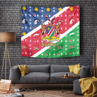 Namibia Christmas Tapestry Coat Of Arms Frohe Weihnachten - Wonder Print Shop