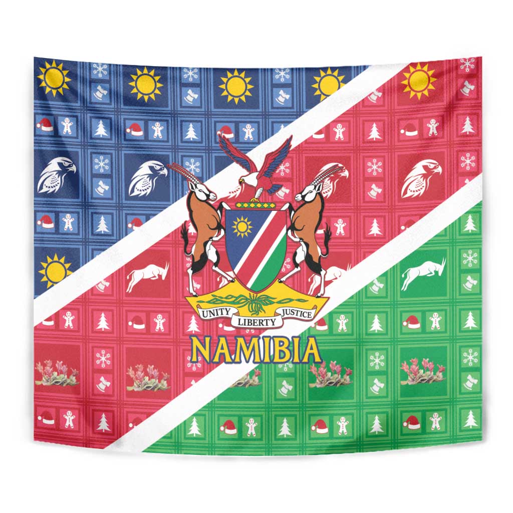 Namibia Christmas Tapestry Coat Of Arms Frohe Weihnachten - Wonder Print Shop