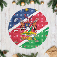 Namibia Christmas Tree Skirt Coat Of Arms Frohe Weihnachten - Wonder Print Shop