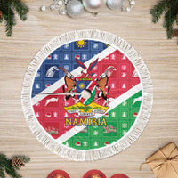Namibia Christmas Tree Skirt Coat Of Arms Frohe Weihnachten - Wonder Print Shop