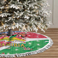 Namibia Christmas Tree Skirt Coat Of Arms Frohe Weihnachten - Wonder Print Shop