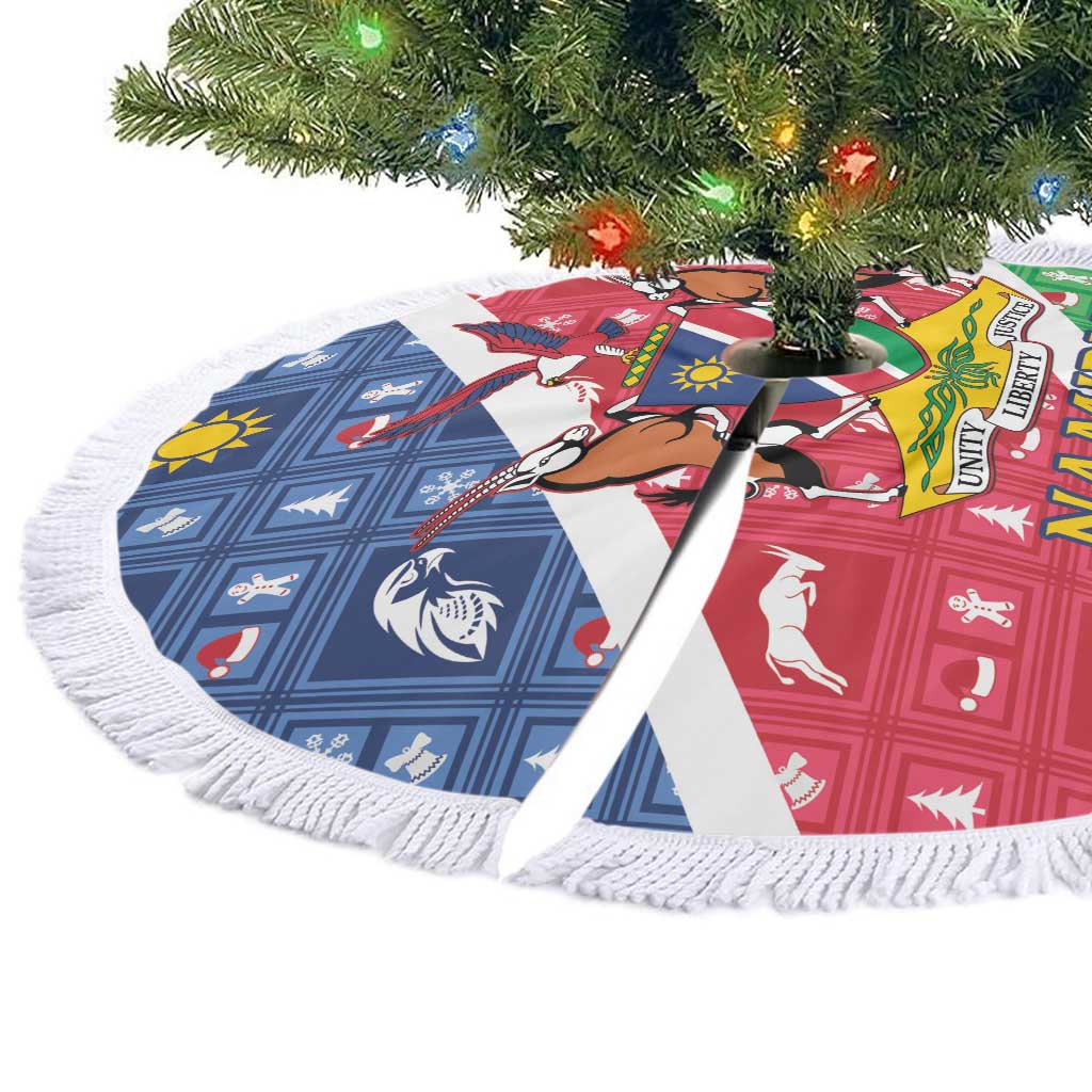 Namibia Christmas Tree Skirt Coat Of Arms Frohe Weihnachten - Wonder Print Shop