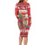 Peru Christmas Family Matching Long Sleeve Bodycon Dress and Hawaiian Shirt Peruvian Alpaca Feliz Navidad - Wonder Print Shop