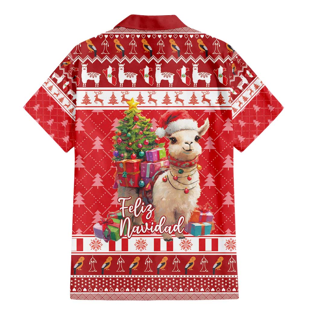 Peru Christmas Family Matching Mermaid Dress and Hawaiian Shirt Peruvian Alpaca Feliz Navidad - Wonder Print Shop