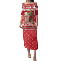 Peru Christmas Family Matching Puletasi and Hawaiian Shirt Peruvian Alpaca Feliz Navidad - Wonder Print Shop