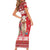 Peru Christmas Family Matching Short Sleeve Bodycon Dress and Hawaiian Shirt Peruvian Alpaca Feliz Navidad - Wonder Print Shop