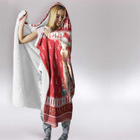 Peru Christmas Hooded Blanket Peruvian Alpaca Feliz Navidad