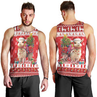 Peru Christmas Men Tank Top Peruvian Alpaca Feliz Navidad - Wonder Print Shop