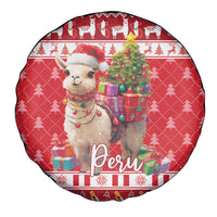 Peru Christmas Spare Tire Cover Peruvian Alpaca Feliz Navidad - Wonder Print Shop