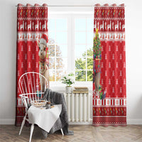 Peru Christmas Window Curtain Peruvian Alpaca Feliz Navidad - Wonder Print Shop