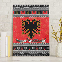Albania Christmas Canvas Wall Art Albanian Eagle Gezuar Krishtlindja - Wonder Print Shop