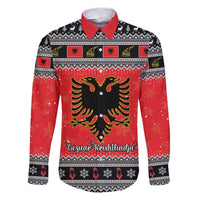 Albania Christmas Family Matching Puletasi and Hawaiian Shirt Albanian Eagle Gezuar Krishtlindja - Wonder Print Shop