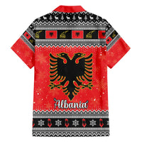 Albania Christmas Hawaiian Shirt Albanian Eagle Gezuar Krishtlindja - Wonder Print Shop