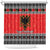 Albania Christmas Shower Curtain Albanian Eagle Gezuar Krishtlindja