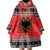 Albania Christmas Wearable Blanket Hoodie Albanian Eagle Gezuar Krishtlindja - Wonder Print Shop