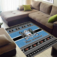 Botswana Christmas Area Rug Coat Of Arms Muve neKisimusi - Wonder Print Shop