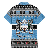 Botswana Christmas Family Matching Mermaid Dress and Hawaiian Shirt Coat Of Arms Muve neKisimusi - Wonder Print Shop
