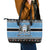 Botswana Christmas Leather Tote Bag Coat Of Arms Muve neKisimusi - Wonder Print Shop