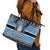 Botswana Christmas Leather Tote Bag Coat Of Arms Muve neKisimusi - Wonder Print Shop