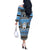 Botswana Christmas Off The Shoulder Long Sleeve Dress Coat Of Arms Muve neKisimusi - Wonder Print Shop