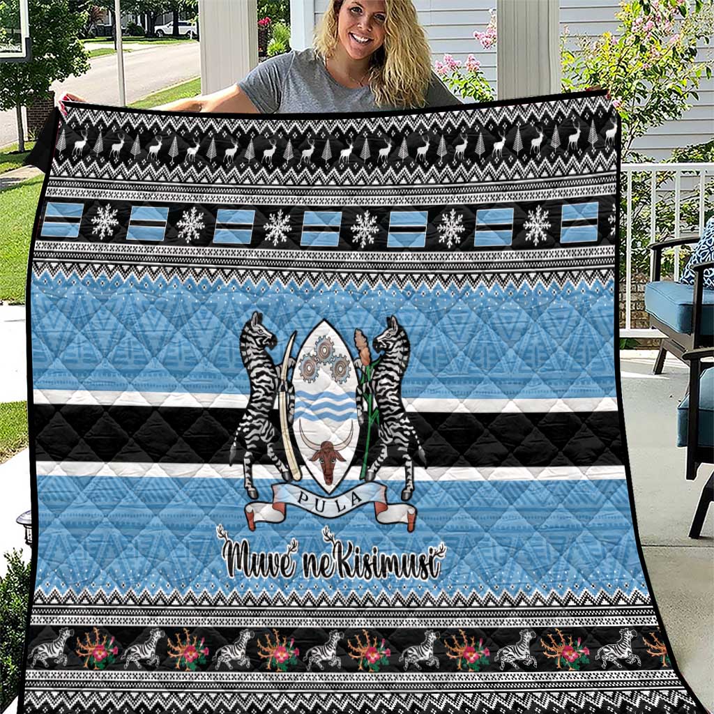 Botswana Christmas Quilt Coat Of Arms Muve neKisimusi - Wonder Print Shop