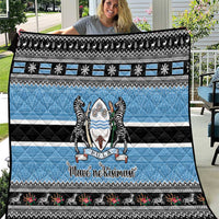 Botswana Christmas Quilt Coat Of Arms Muve neKisimusi - Wonder Print Shop