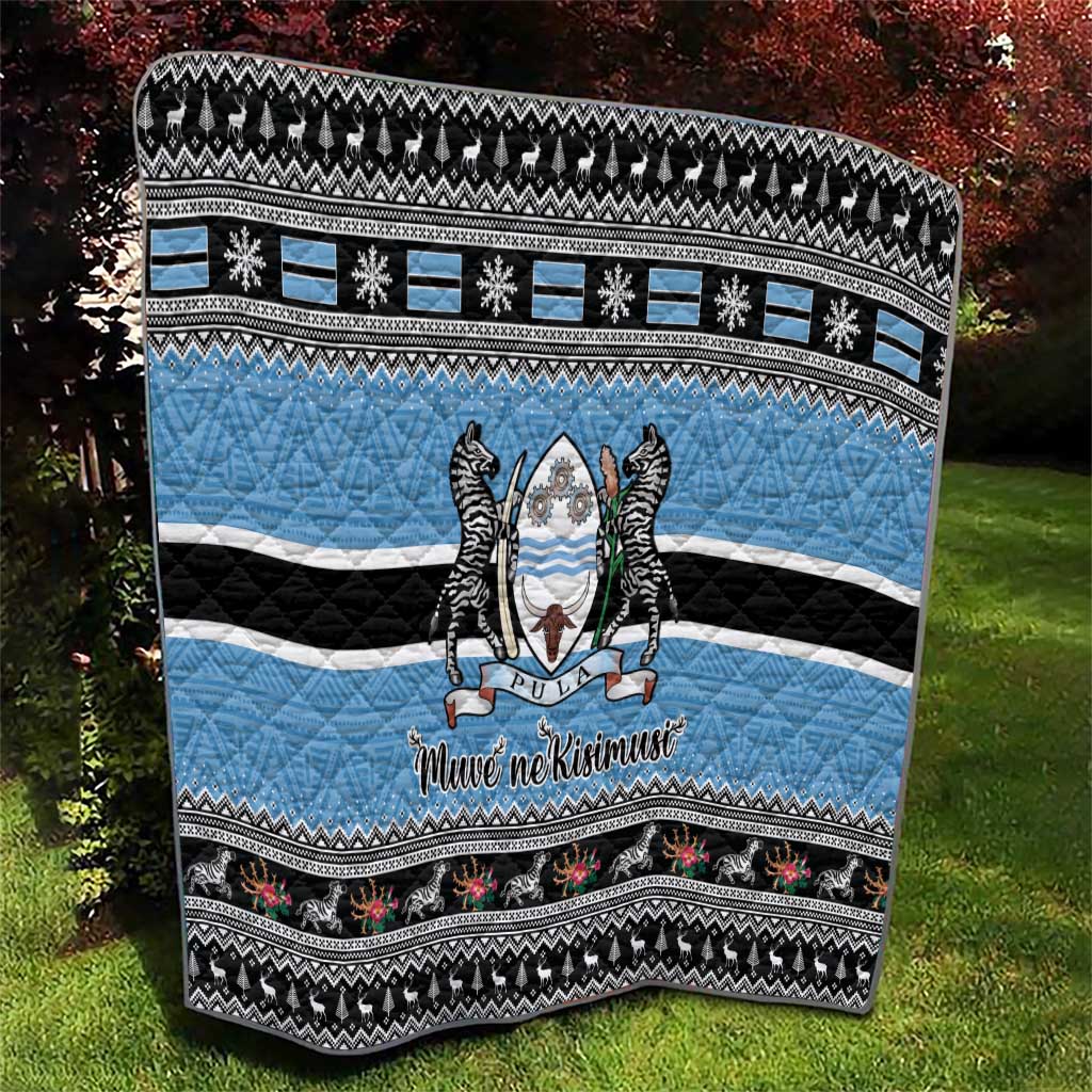Botswana Christmas Quilt Coat Of Arms Muve neKisimusi - Wonder Print Shop