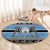 Botswana Christmas Round Carpet Coat Of Arms Muve neKisimusi