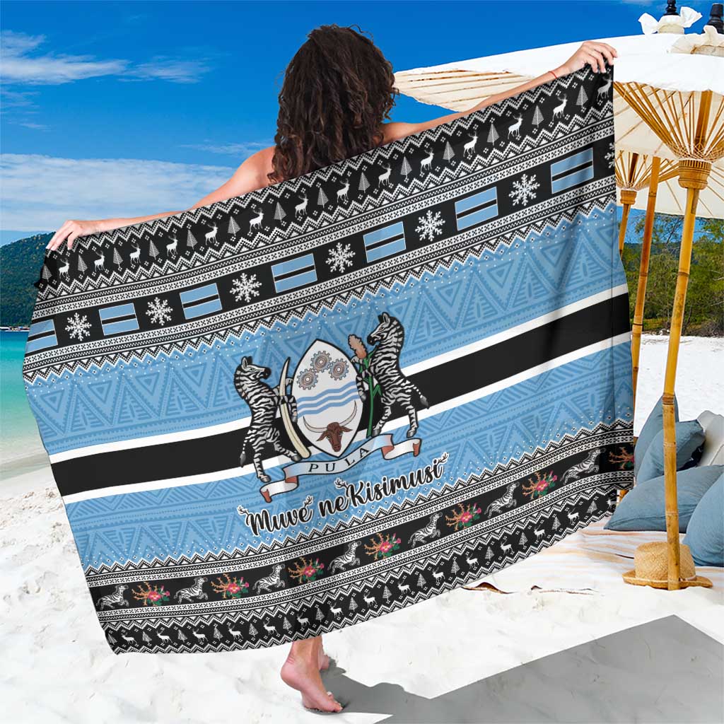 Botswana Christmas Sarong Coat Of Arms Muve neKisimusi - Wonder Print Shop