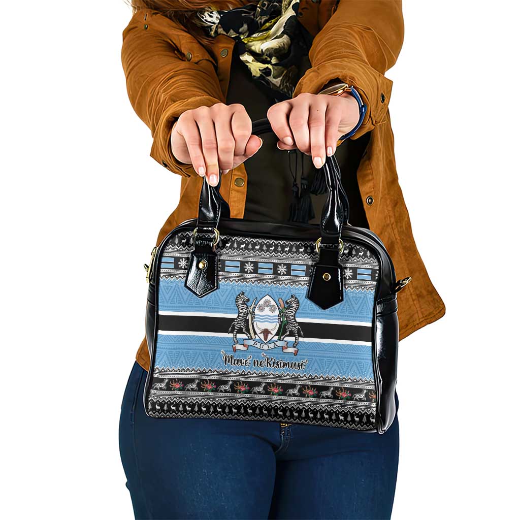 Botswana Christmas Shoulder Handbag Coat Of Arms Muve neKisimusi