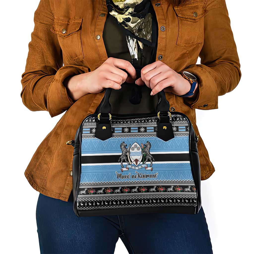 Botswana Christmas Shoulder Handbag Coat Of Arms Muve neKisimusi