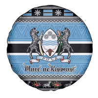 Botswana Christmas Spare Tire Cover Coat Of Arms Muve neKisimusi - Wonder Print Shop