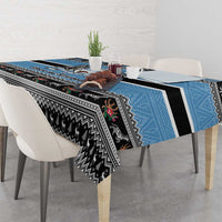 Botswana Christmas Tablecloth Coat Of Arms Muve neKisimusi - Wonder Print Shop