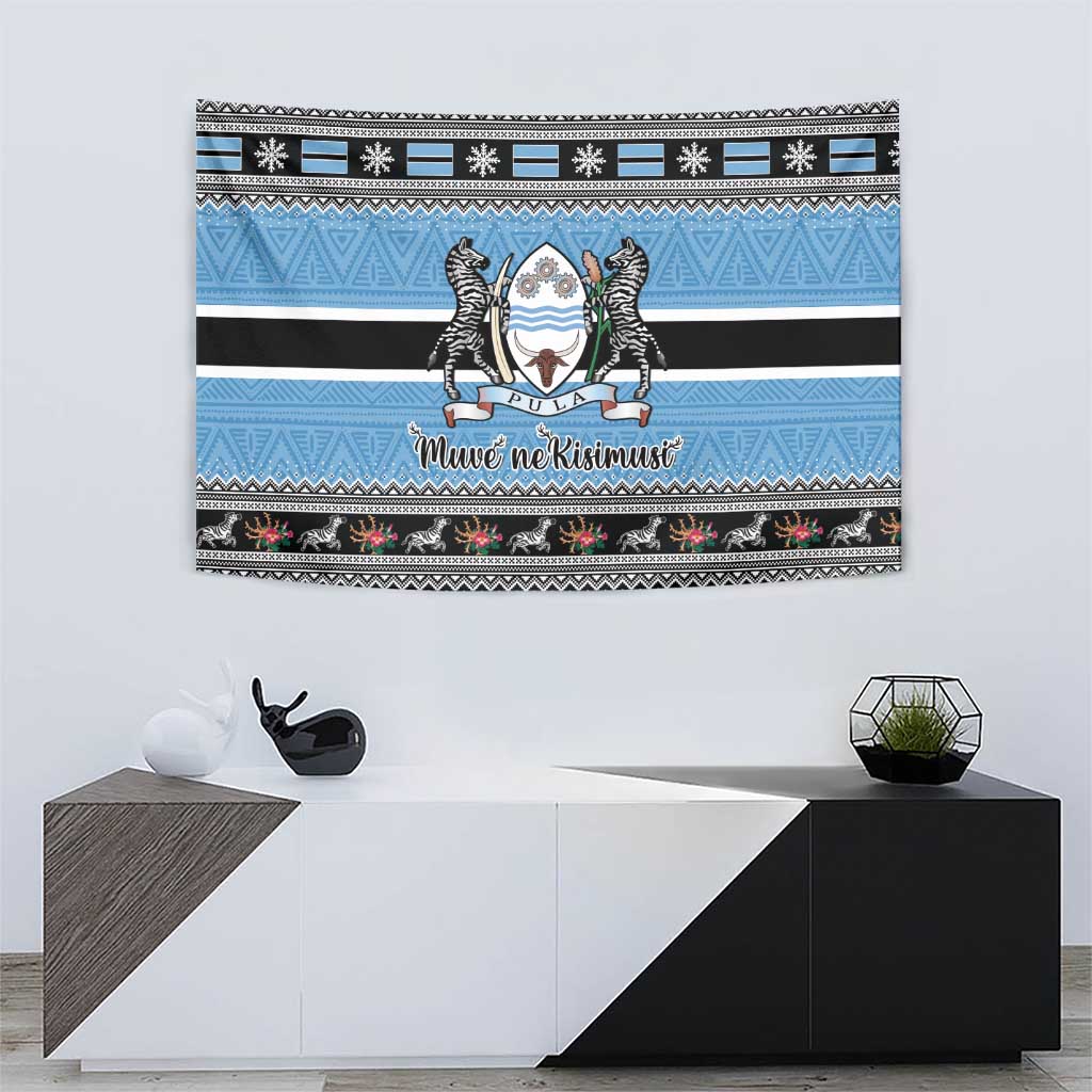 Botswana Christmas Tapestry Coat Of Arms Muve neKisimusi - Wonder Print Shop