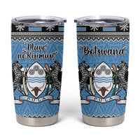 Botswana Christmas Tumbler Cup Coat Of Arms Muve neKisimusi - Wonder Print Shop