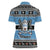 Botswana Christmas Women Polo Shirt Coat Of Arms Muve neKisimusi - Wonder Print Shop