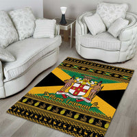 Jamaica Christmas Area Rug Coat Of Arms Merri Crissmuss - Wonder Print Shop