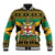 Jamaica Christmas Baseball Jacket Coat Of Arms Merri Crissmuss - Wonder Print Shop