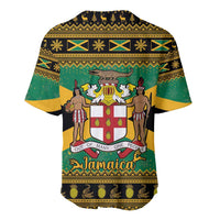 Jamaica Christmas Baseball Jersey Coat Of Arms Merri Crissmuss - Wonder Print Shop