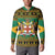 Jamaica Christmas Button Sweatshirt Coat Of Arms Merri Crissmuss - Wonder Print Shop