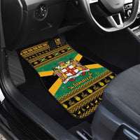 Jamaica Christmas Car Mats Coat Of Arms Merri Crissmuss - Wonder Print Shop