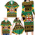 Jamaica Christmas Family Matching Long Sleeve Bodycon Dress and Hawaiian Shirt Coat Of Arms Merri Crissmuss - Wonder Print Shop