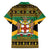 Jamaica Christmas Family Matching Off The Shoulder Long Sleeve Dress and Hawaiian Shirt Coat Of Arms Merri Crissmuss - Wonder Print Shop