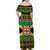 Jamaica Christmas Family Matching Off Shoulder Maxi Dress and Hawaiian Shirt Coat Of Arms Merri Crissmuss - Wonder Print Shop