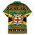 Jamaica Christmas Family Matching Off Shoulder Short Dress and Hawaiian Shirt Coat Of Arms Merri Crissmuss - Wonder Print Shop