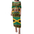 Jamaica Christmas Family Matching Puletasi and Hawaiian Shirt Coat Of Arms Merri Crissmuss - Wonder Print Shop