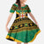 Jamaica Christmas Family Matching Short Sleeve Bodycon Dress and Hawaiian Shirt Coat Of Arms Merri Crissmuss - Wonder Print Shop