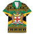 Jamaica Christmas Family Matching Short Sleeve Bodycon Dress and Hawaiian Shirt Coat Of Arms Merri Crissmuss - Wonder Print Shop
