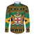 Jamaica Christmas Family Matching Short Sleeve Bodycon Dress and Hawaiian Shirt Coat Of Arms Merri Crissmuss - Wonder Print Shop