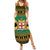 Jamaica Christmas Family Matching Summer Maxi Dress and Hawaiian Shirt Coat Of Arms Merri Crissmuss - Wonder Print Shop
